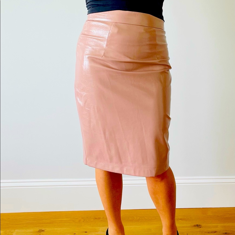 Milly Feaux leather skirt